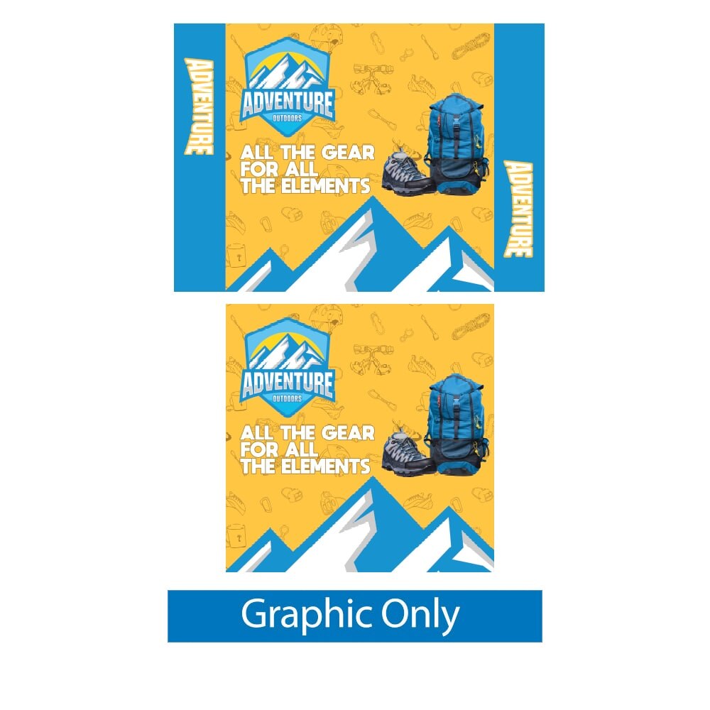 8ft Wallbox — Double Sided Graphic Only / 10 ft
